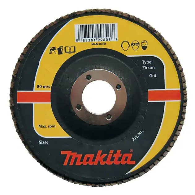 Makita - Plateau abrasif à lamelles, P80, diamètre 115 mm P-65470