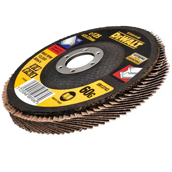 DeWALT - Plateau abrasif à lamelles, P60, diamètre 125 mm DT30612