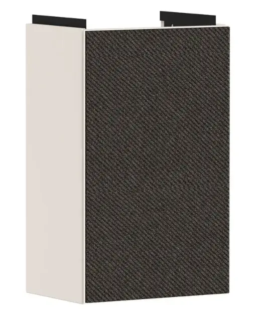 Hansgrohe Xevolos E - Meuble pour lavabo, 58x34x25 cm, 1 porte, charnières à gauche, beige mat/textile gris mat 54167660