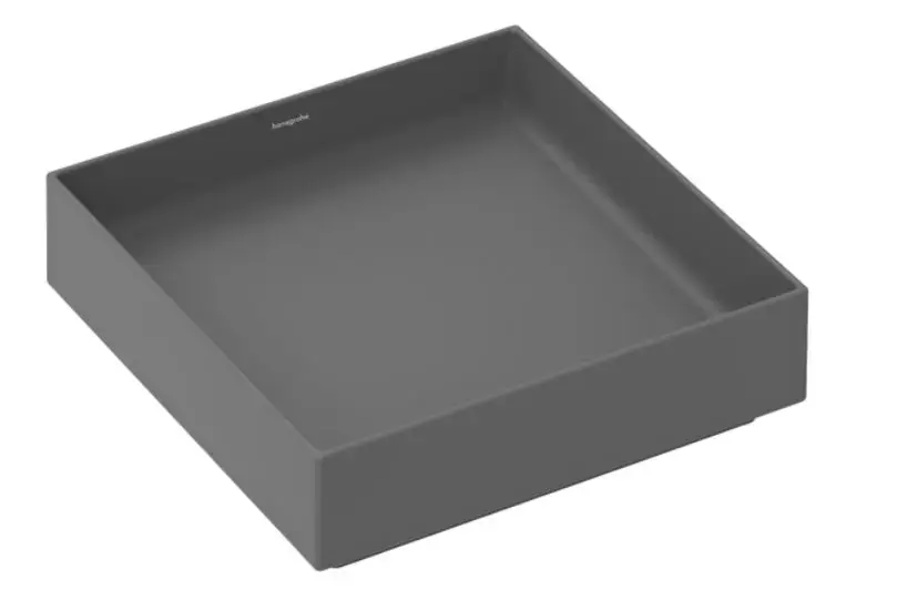 Hansgrohe Xuniva Evo E - Vasque, 40x40 cm, sans trop-plein, sans trou pour robinetterie, gris mat 60324760