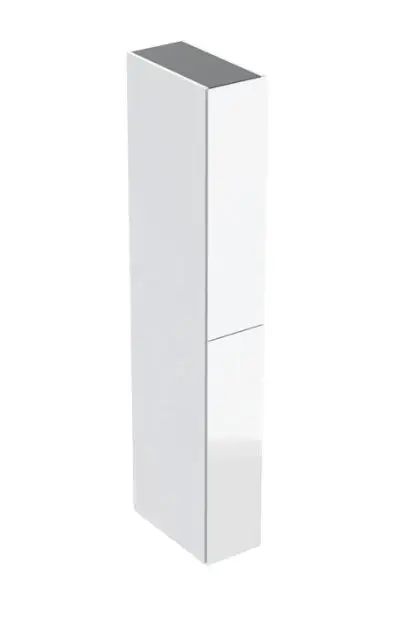 Geberit – Armoire haute 180x24x48 cm, 2 tiroirs, verre/blanc 503.011.01.2