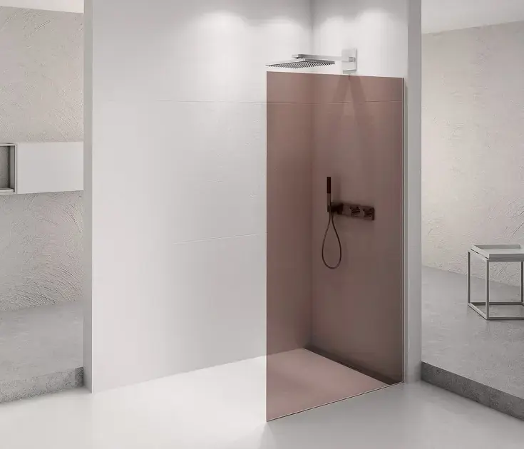 Polysan Architex - Paroi de douche Walk-In, 126x210 cm, chrome/verre Marron AXC130MR