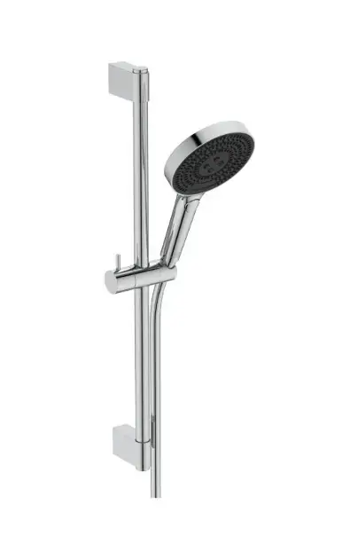 Ideal Standard Idealrain Solos - Pomme de douche, tige et flexible, 3 jets, EcoFlow, chrome A7897AA