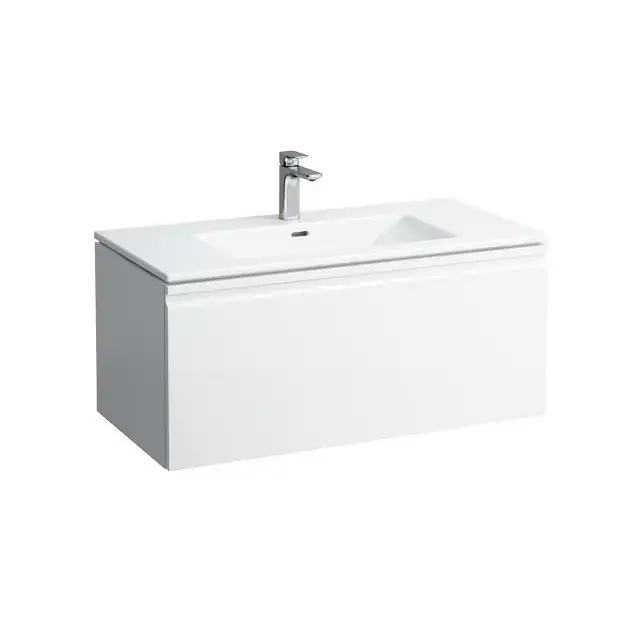 Laufen Pro S - Meuble avec lavabo, 100x50 cm, 1 tiroirs, blanc mat H8609654631041