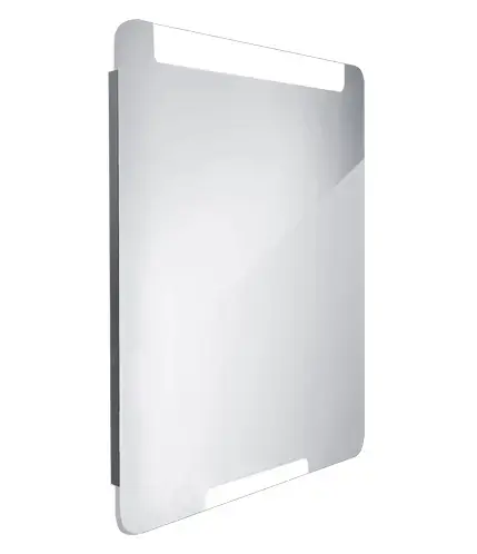 Nimco – Miroir avec éclairage LED, 60×80 cm, aluminium ZP 22002