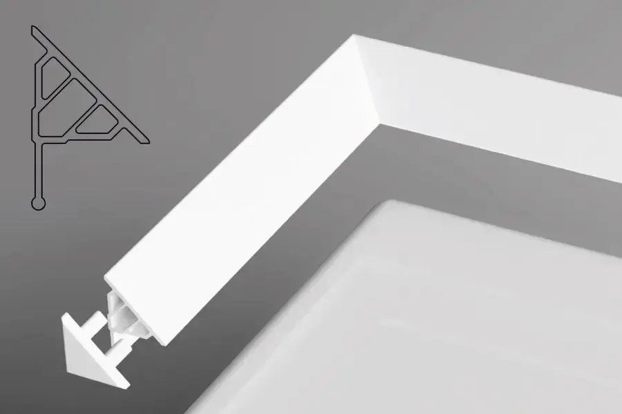 Ravak - Embout de rail de recouvrement 10, blanc XB430001001
