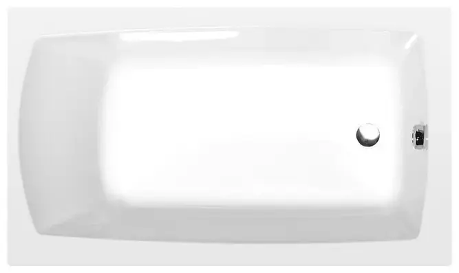 Polysan – Baignoire rectangulaire Lily, 120x70x39 cm, blanc 25111
