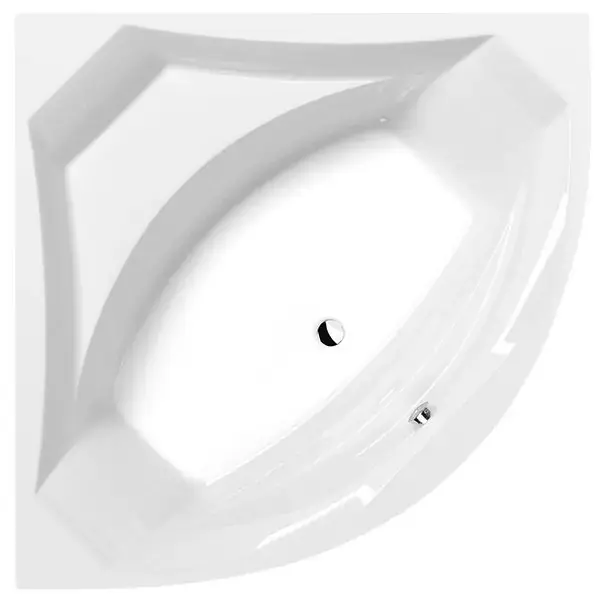 Polysan – Baignoire d´angle ROSANA, 150x150x49 cm, blanc 63119