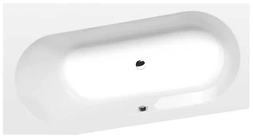 Polysan – Baignoire asymétrique ASTRA WL, 165x90x48 cm, à gauche, blanc 30611