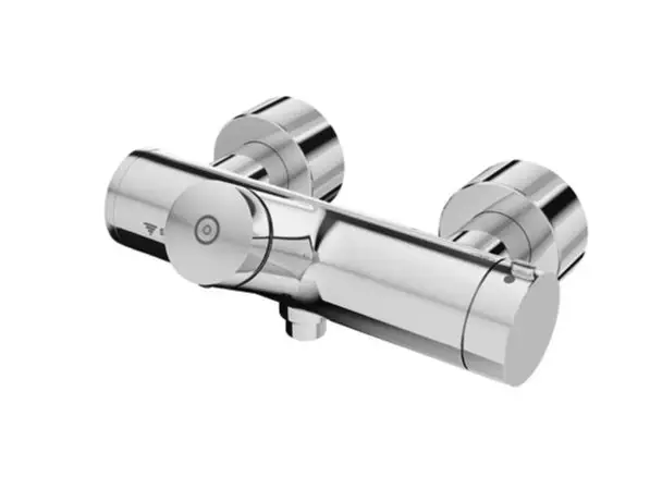 Schell Vitus – Mitigeur thermostatique de douche VITUS VD-SC-T / u à fermeture automatique avec sortie par le bas, chrome 016150699