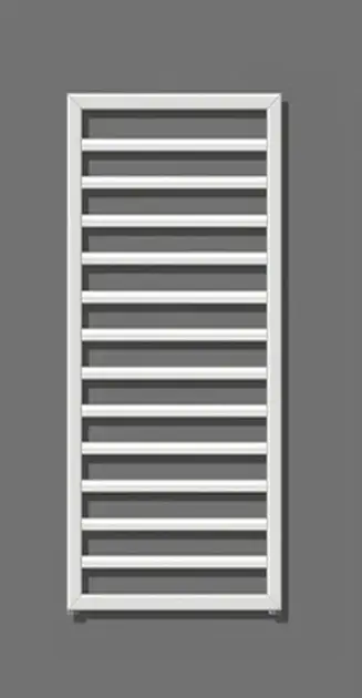 Zehnder Subway - Radiateur de salle de bains 97x60 cm, droit, raccord central 5 cm, chromé SUBC-100-060