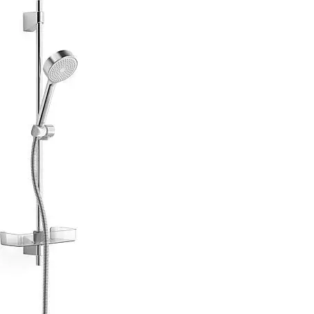 Hansa Basicjet - Set de pommeau de douche, 1 jet, barre et flexible, chrome 44780113