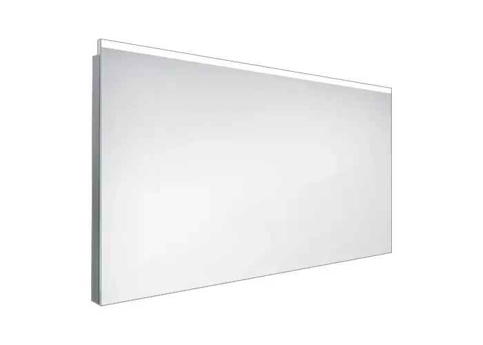 Nimco – Miroir avec éclairage LED, 100×60 cm, aluminium ZP 8004