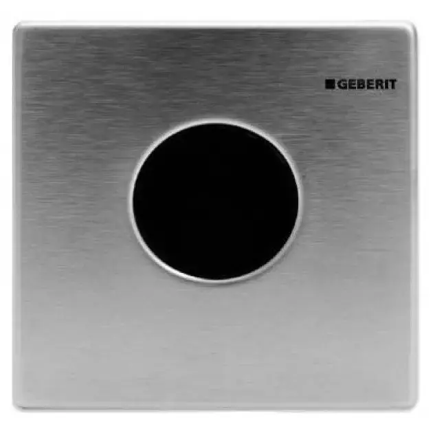 Geberit – Commande de WC à déclenchement électronique du rinçage, type Mambo, alimentation sur secteur, acier inoxydable brossé 116.023.FW.1