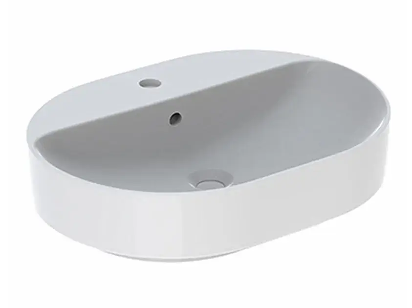 Geberit VariForm - Vasque 60x45 cm, avec trop-plein, trou pour robinetterie, blanc 500.777.01.2