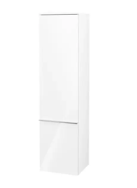 Villeroy & Boch Venticello - Armoire haute, 40x155x37 cm, charnières à droite, Glossy White A95111DH