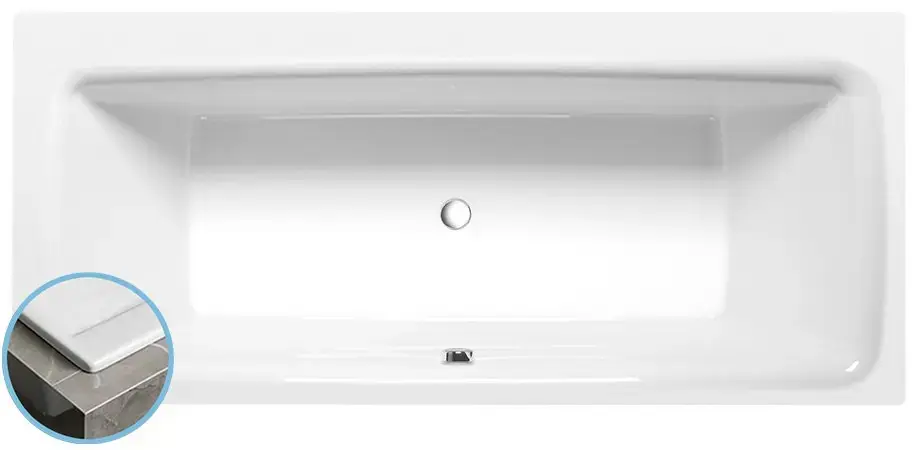 Polysan – Baignoire 170x80x47 cm, blanc 18611S