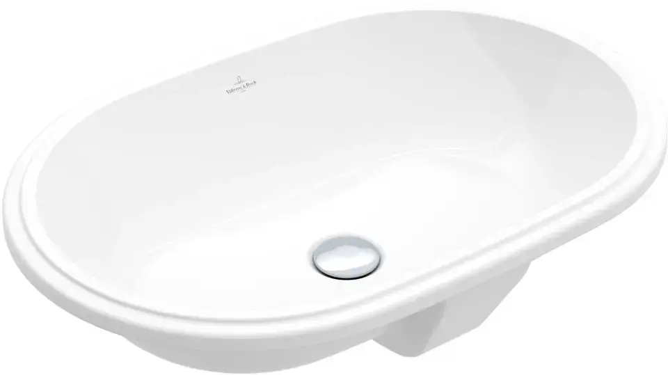 Villeroy & Boch Architectura – Lavabo à encastrer, 57×38 cm, sans trop-plein, blanc alpin 5A766101