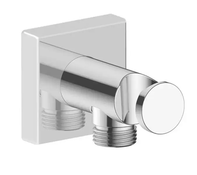 Duravit – Coude de raccordement avec support, chrome UV0630010010