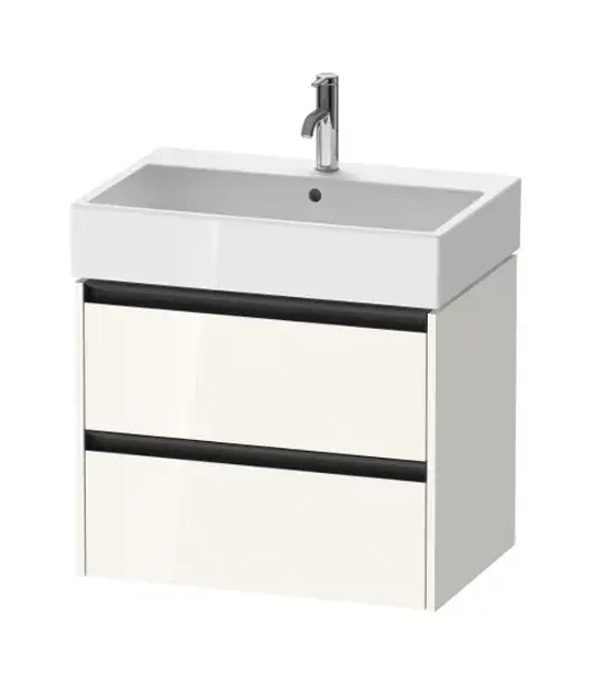 Duravit Ketho.2 - Meuble-vasque, 55x68x46 cm, 2 tiroirs, blanc brillant K25276022220000