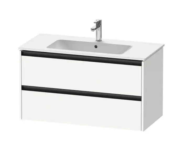Duravit Ketho.2 - Meuble-vasque, 55x101x48 cm, 2 tiroirs, blanc mat K25264018180000