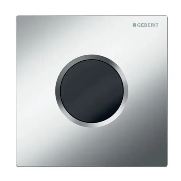 Geberit – Commande électronique de chasse d&rsquo;urinoir, type 01, alimentation secteur, easy to clean chrome mat 116.021.JQ.5