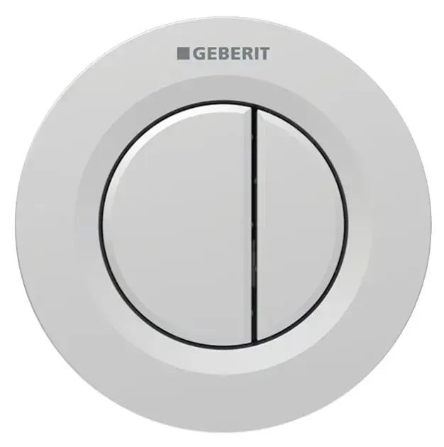 Geberit – Commande à distance de chasse d&rsquo;eau type 01, 2 actions, easy to clean, chrome mat 116.042.JQ.1