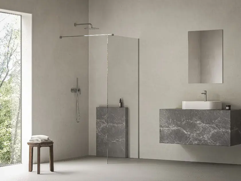 Ravak Walk-In - Paroi de douche Walk-In, 110x200 cm, chrome/verre clair GW9WD0C00Z1C