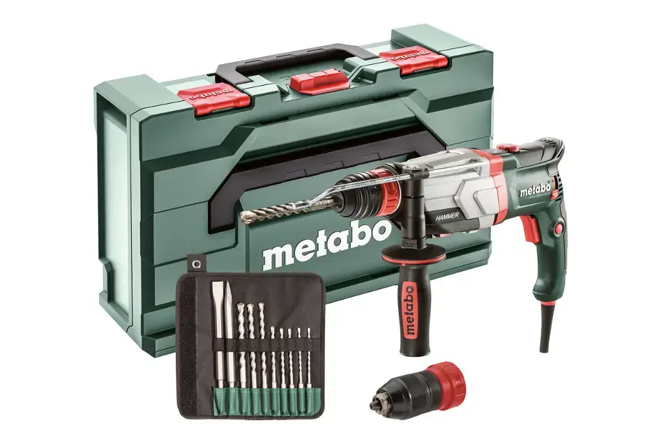 Metabo – Combiné marteau, perceuse et burineur 1100 W, avec accessoires 600713510