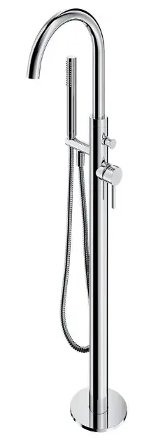 OMNIRES Y - Mitigeur de baignoire pour montage au sol, avec corps d´encastrement, chrome Y1233CR