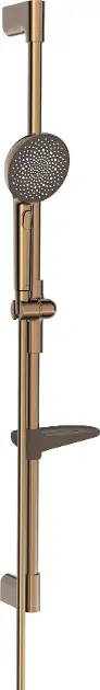 Hansa Aurelia – Set de pommeau de douche, barre et flexible, 3 jets, bronze brossé 4715013081
