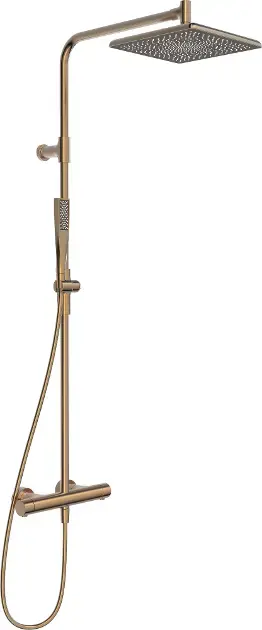 Hansa Aurelia – Set de douche avec thermostat, 25×25 cm, bronze brossé 4719911381