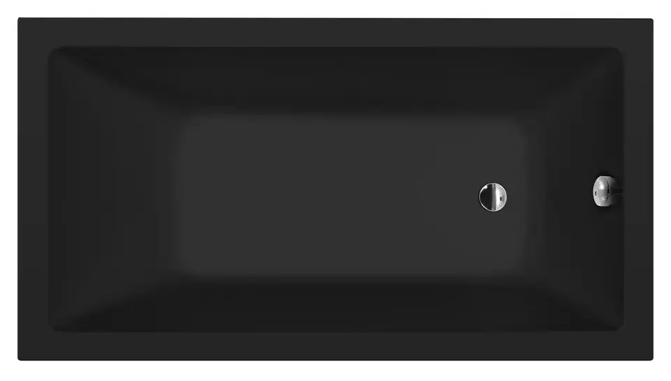 Polysan – Baignoire 150×80 cm, noir mat 71727.21