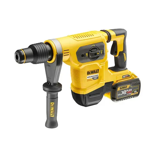 DeWALT – Marteau combiné sans fil 54V SDS Max, 2 batteries 9,0 Ah FLEXVOLT, chargeur DCH481X2