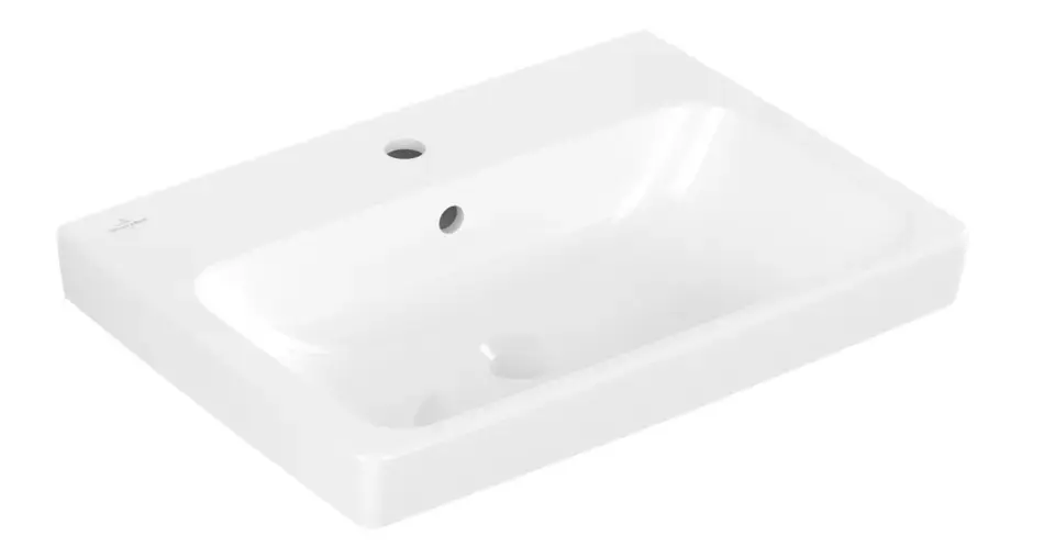 Villeroy & Boch Architectura – Lavabo 60×45 cm, avec trop-plein, trou pour robinetterie, blanc alpin 4A876001