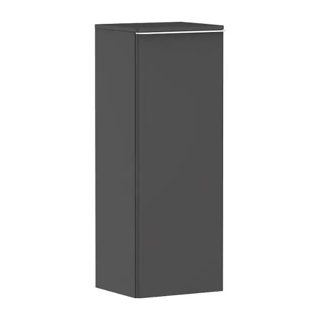 Hansgrohe Xelu Q - Armoire latérale 40x107x35 cm, 1 porte, charnières à gauche, gris mat/blanc mat 54128700