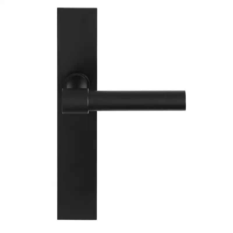 Poignée de porte noire sur plaque PIET BOON PBL20XLP236 NM