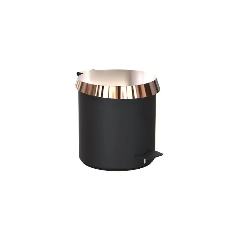 Zwarte prullenbak – koper N3001-CB