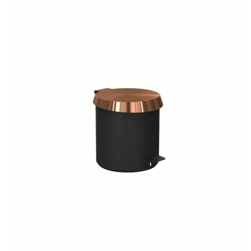 Zwarte vuilnisbak – geborsteld koper N3001-BBOC