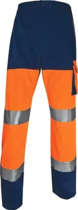 Pantalon HV PHPA2  – Polyester – Orange Fluo / Bleu Marine – T.L