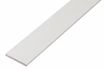 PROFILE PLAT PVC BLANC 20 X 2 PAR 1 ML
