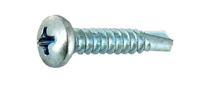 Vis tôle autoperceuse Cruciforme Tête cylindrique Acier zingué 4,8x38 Vybac de 80