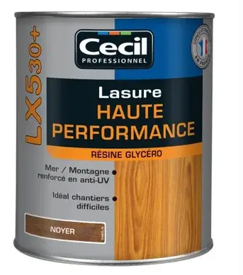 Lasure Haute Performance LX530+ – Noyer – Pot de 1L