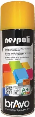 Peinture aérosol professionnelle – Jaune Signal – Bombe de 400ML