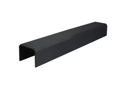 Profil de finition en U pour clôture EVOLU H27 – 30x23mm L.1,95m – Noir