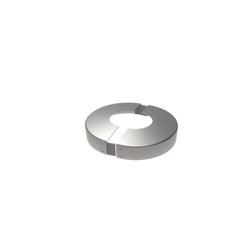 Cache embase inox 316 brossé ouvrable pour Poteau 42,4  Øext 103mm H17mm
