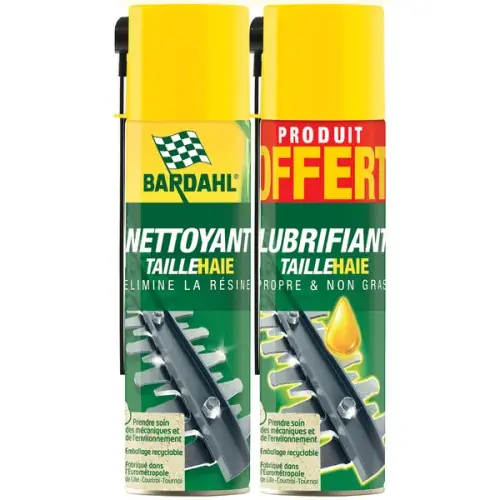 Lot nettoyant et lubrifiant taille-haie