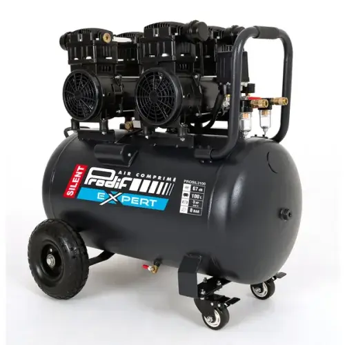 Compresseur silencieux 100L – 15.6 m³/h