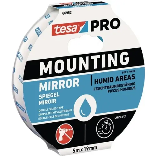 Lot bande adhésive de montage Mounting PRO Miroir 66952 TESA