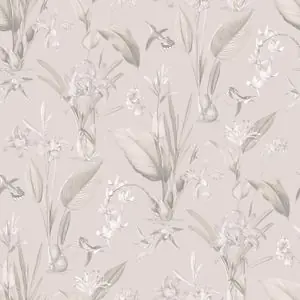 Papier peint Lutèce Jardin Secret plante rose – LU00770
